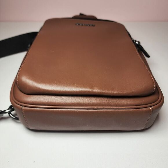 NWT COACH CO911 ETHAN PACK BAG Saddle Brown Leather QBSD BACKPACK - Picture 5 of 7